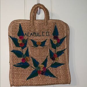 Vtg Acapulco woven beach bag